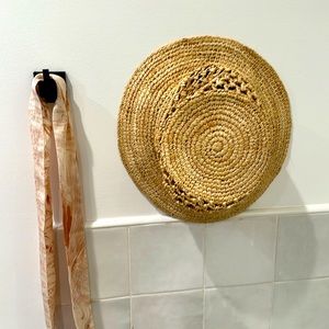 Packable J. Crew raffia bucket hat